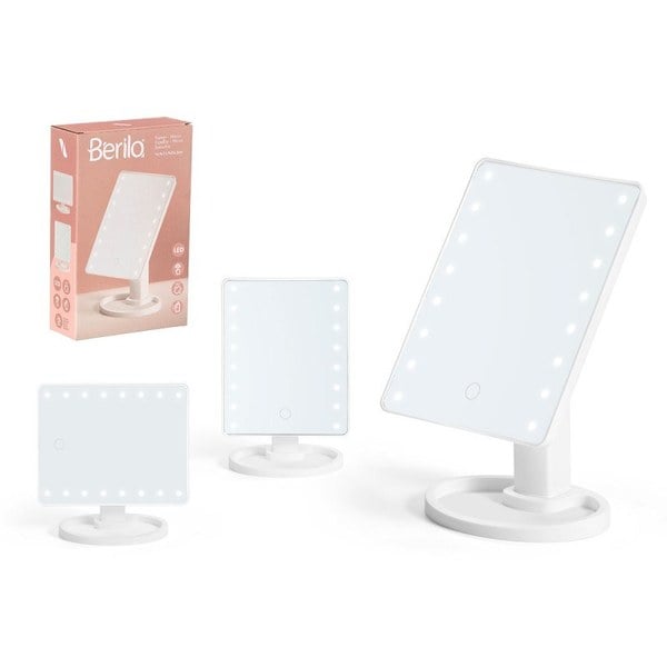 Espejo LED Rectangular Blanco para Baño