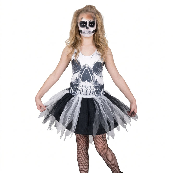 Disfraz de Falda Calavera para Niña
