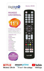 Mando Universal TV 11 en 1 UN-54