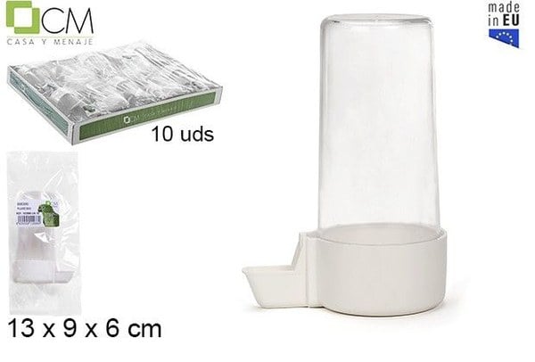 BEBEDERO PÁJARO MAXI TRANSPARENTE 10 UDS