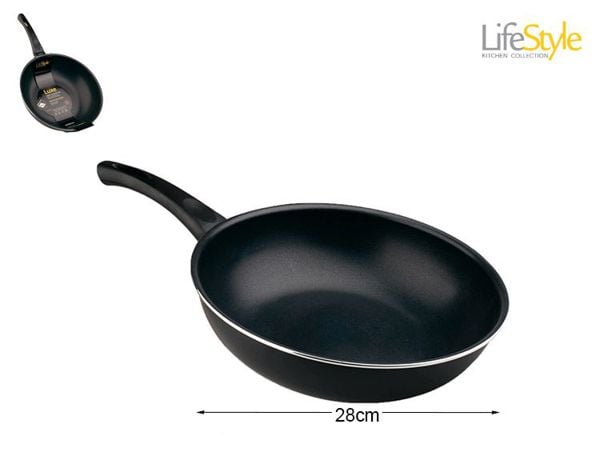 SARTEN WOK ALUMINIO INDUCCION LUXE 28 cm