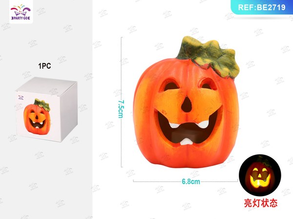 Lámpara Cálida de Cerámica para Halloween
