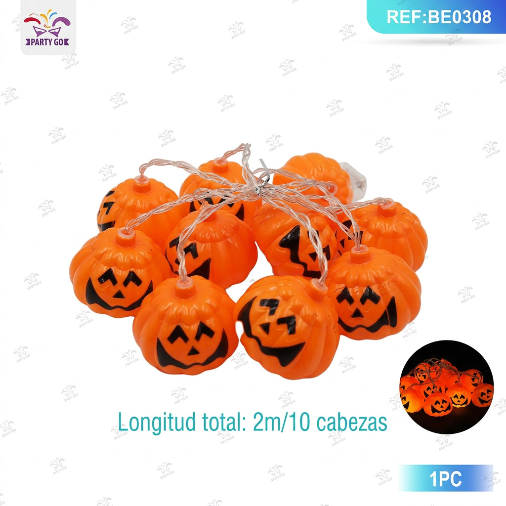 Luces LED de Calabaza de Halloween