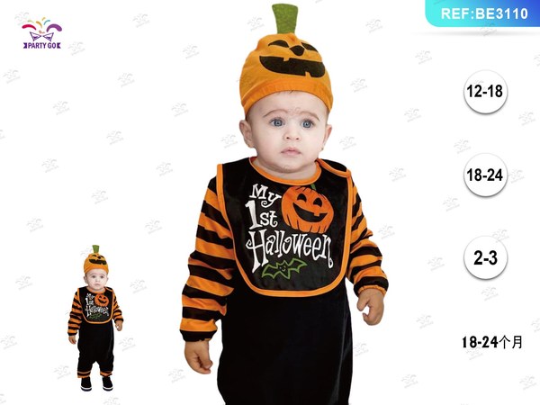 Disfraz de Calabaza Infantil Halloween 2-3 años