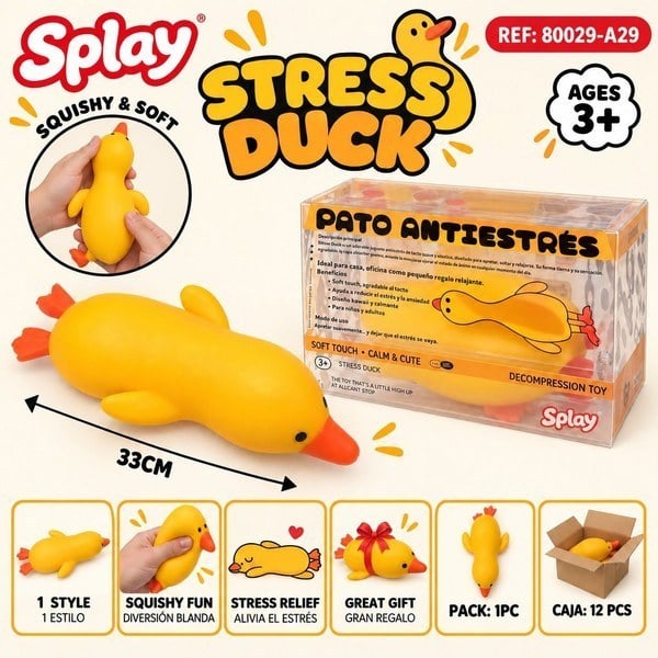 Juguete Antiestrés Pato Suave