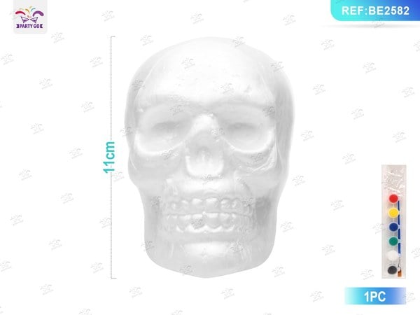 Calavera de Halloween con Set de Pinceles