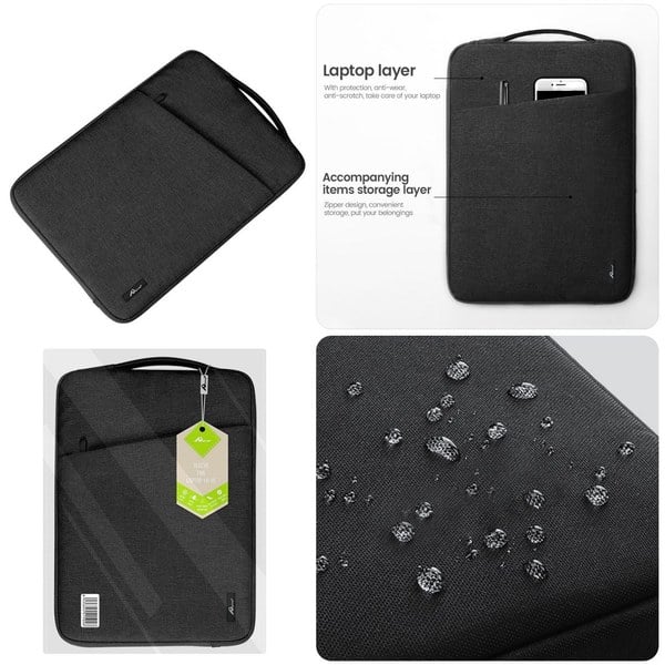 Maletín Ordenador Portátil Vertical 14-15 Negro