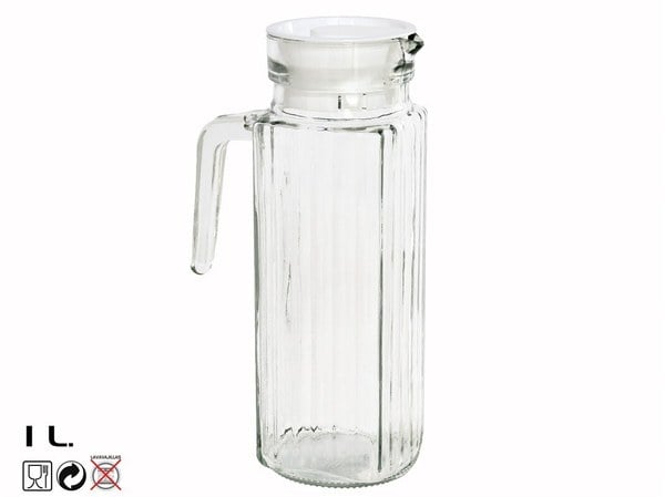 Jarra Frigo 1L Cristal Londres Tapa Blanca