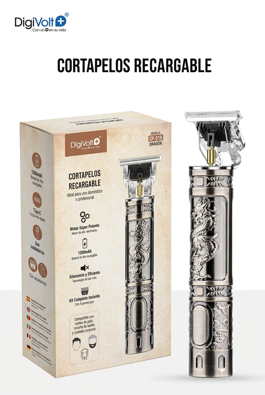 CORTAPELOS RECARGABLE DRAGON CP-515