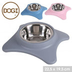 DOGI Gamelle para Perro Inox con Soporte 3 Colores