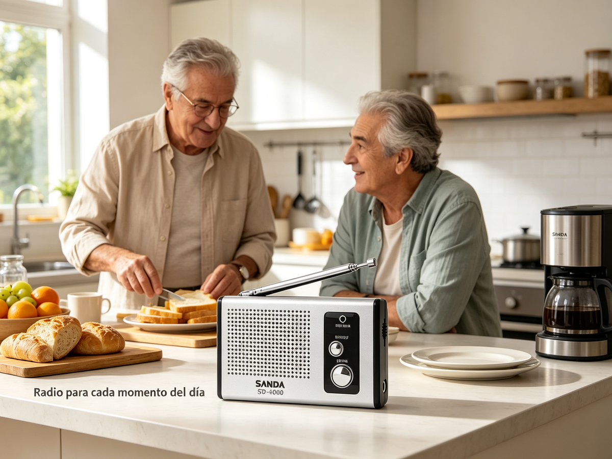Radio Mini Portátil SANDA SD-4000 AM/FM con Altavoz