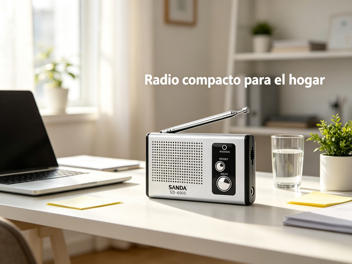 Radio Mini Portátil SANDA SD-4000 AM/FM con Altavoz