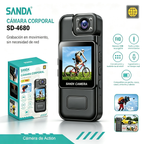 SANDA SD-4680 Cámara Corporal Portátil Body Camera – FHD Visión Nocturna