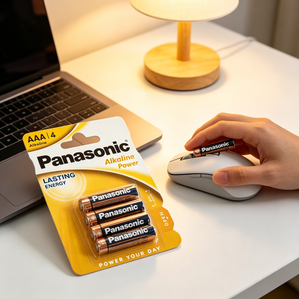 Radio Portátil SANDA + Pack Pilas AAA Panasonic, Radio Mini para Hogar y Exterior