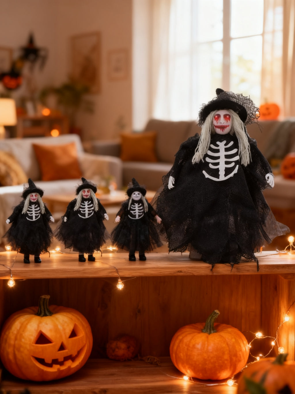 Decoración Halloween Muñeco Fantasma Terrorífico