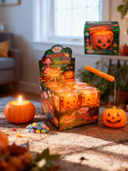 Calabaza Luz Halloween C/12 Unidades