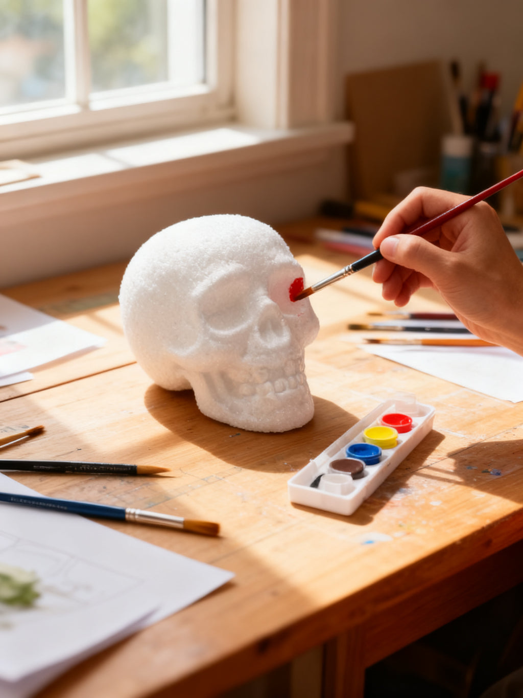 Calavera Pequeña Halloween Set Pintura