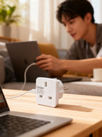 Adaptador de Viaje Alemania Francia a Reino Unido