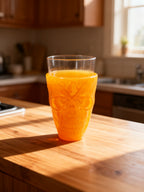 Vasos de Cabeza de Fantasma Naranja para Halloween (4 Unidades)