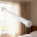BARRA CORTINA EXTENSIBLE 110-200CM BLANCO