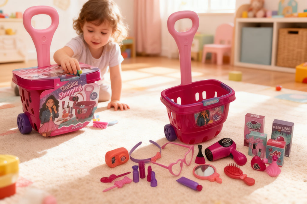 BELLEZA SET EN CARRITO PARA NIÑAS