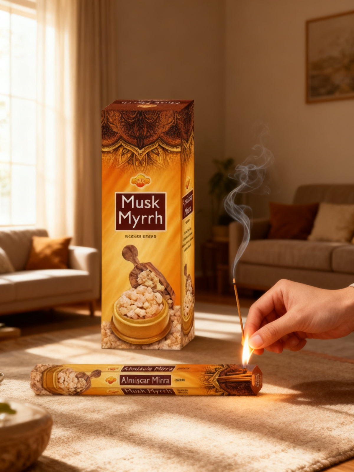 Incenso Musk Myrrh SAC Hex