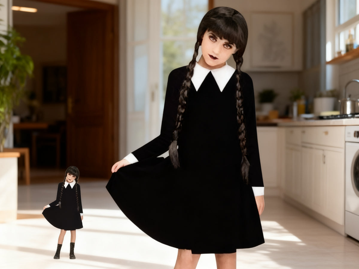 Vestido de Miércoles para Niña
