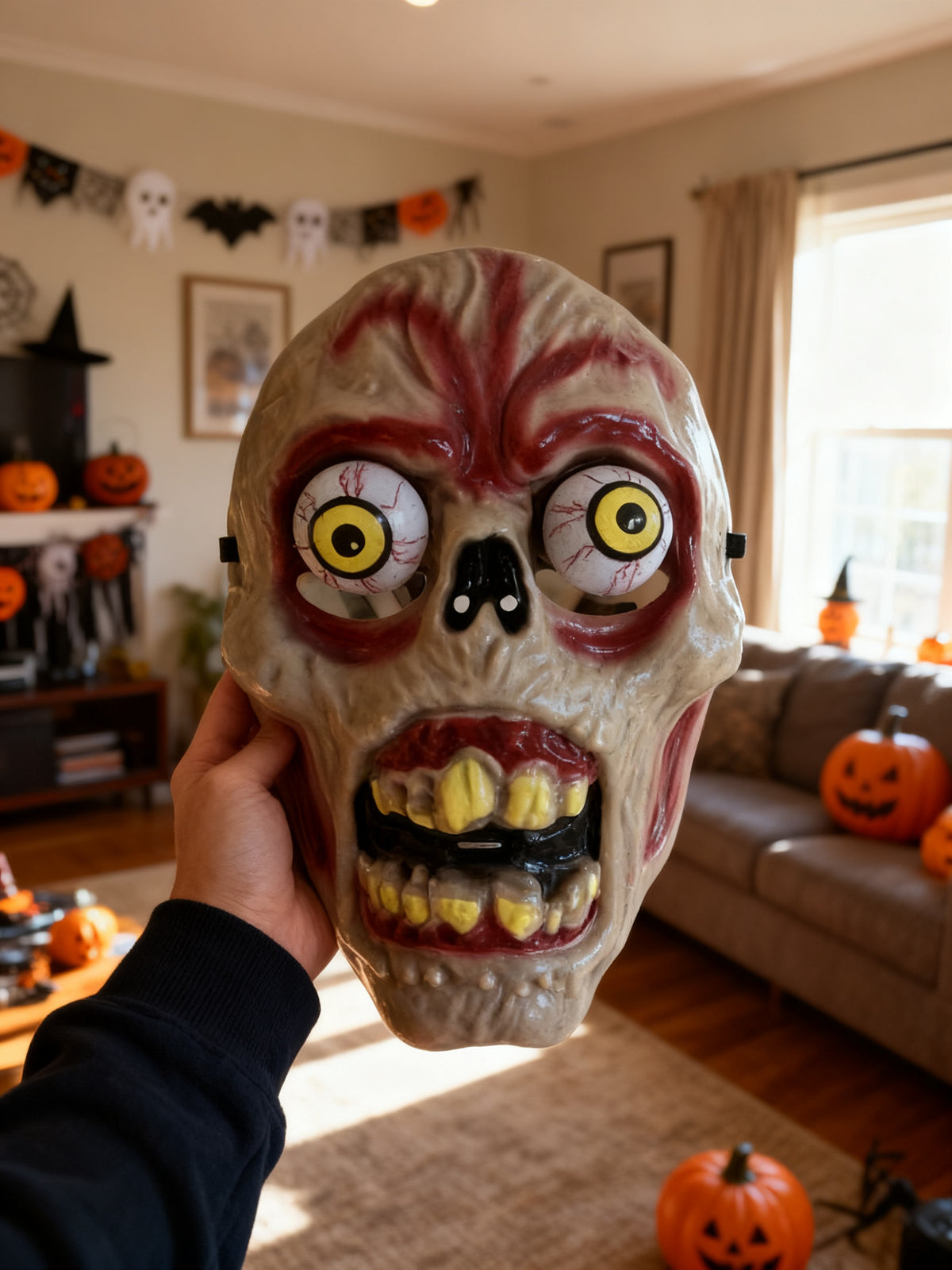 Máscara de Plástico para Halloween 1 Pieza