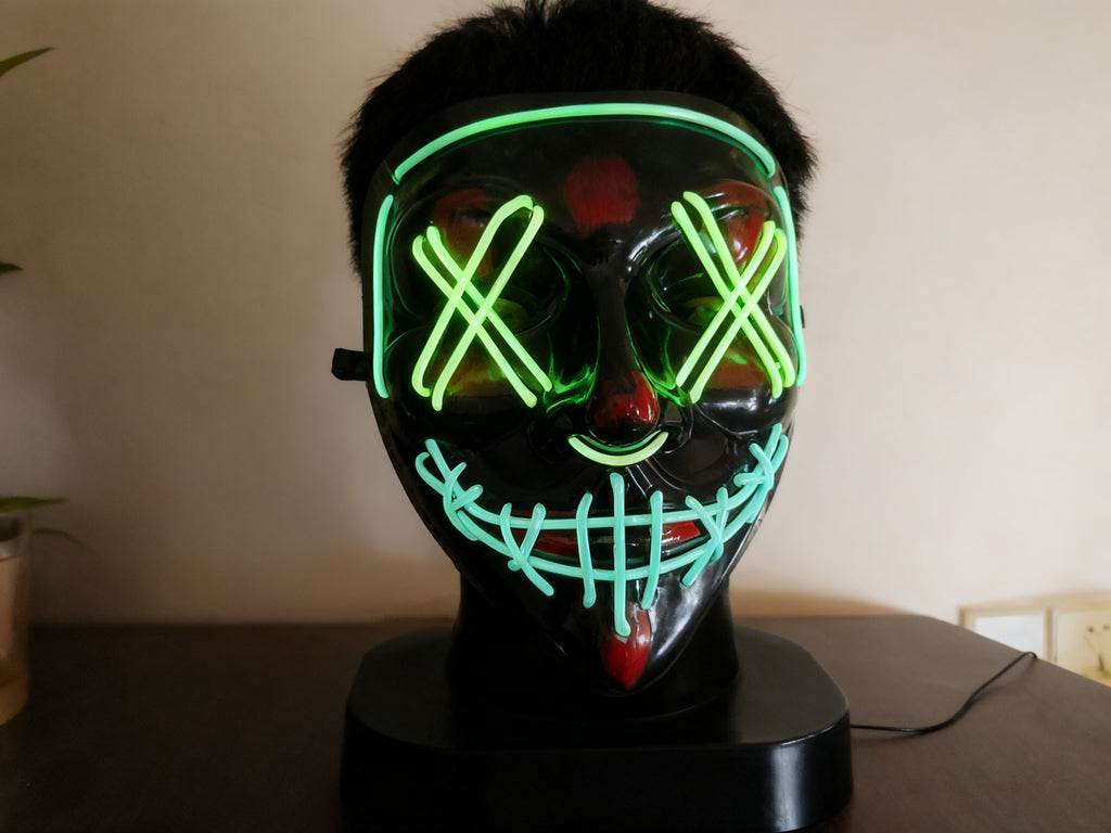 Mascarilla Fluorescente para Halloween
