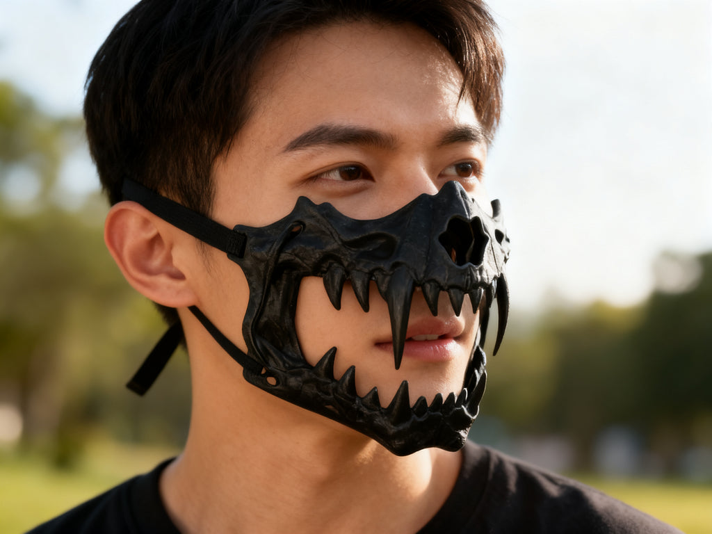 Mascarilla Colmillos Halloween 1 Unidad