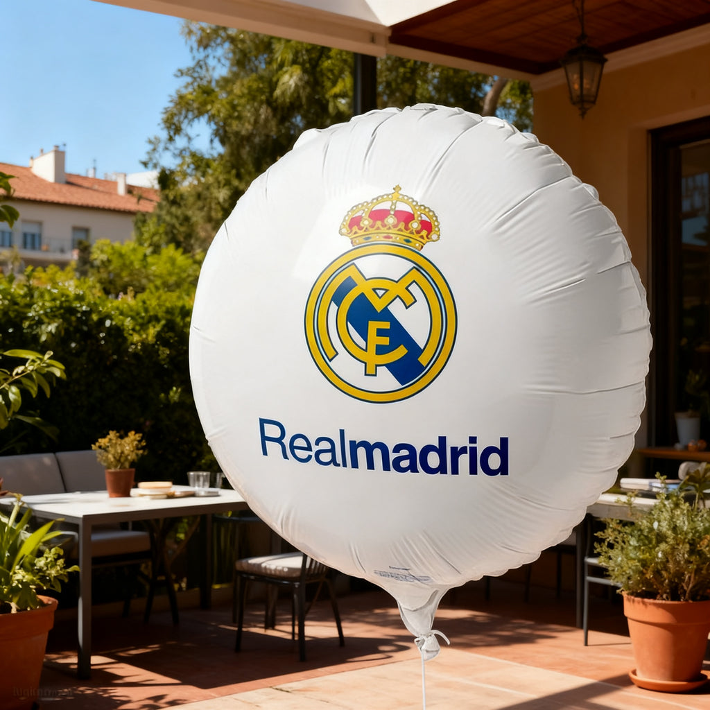 RM Globo Foil Real Madrid 45cm Pack 12