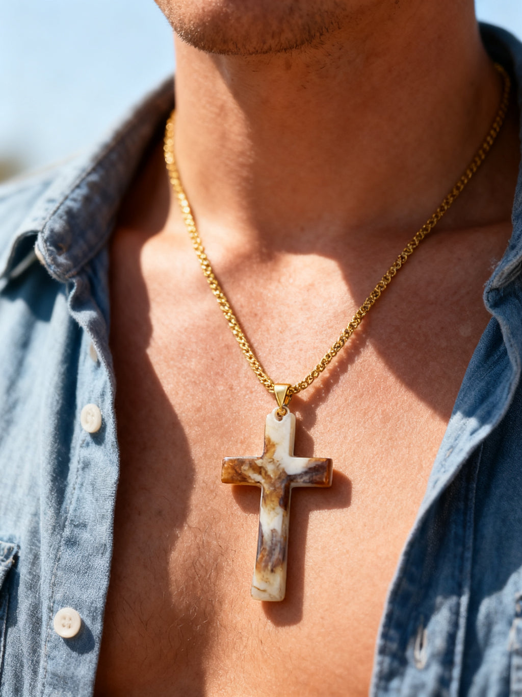 Collar con Cruz de Halloween 1 Pieza