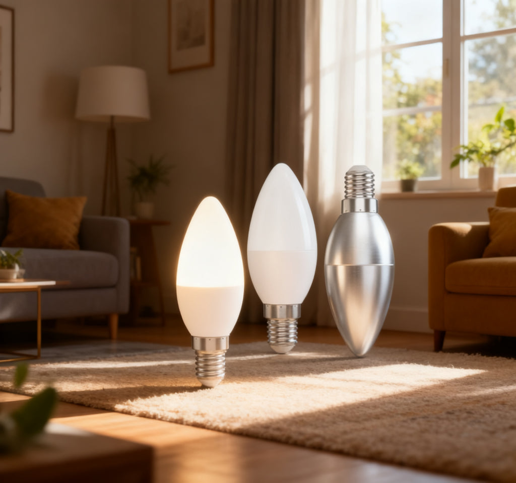 Bombilla LED C37 E14 9W Luz Natural Pack 2