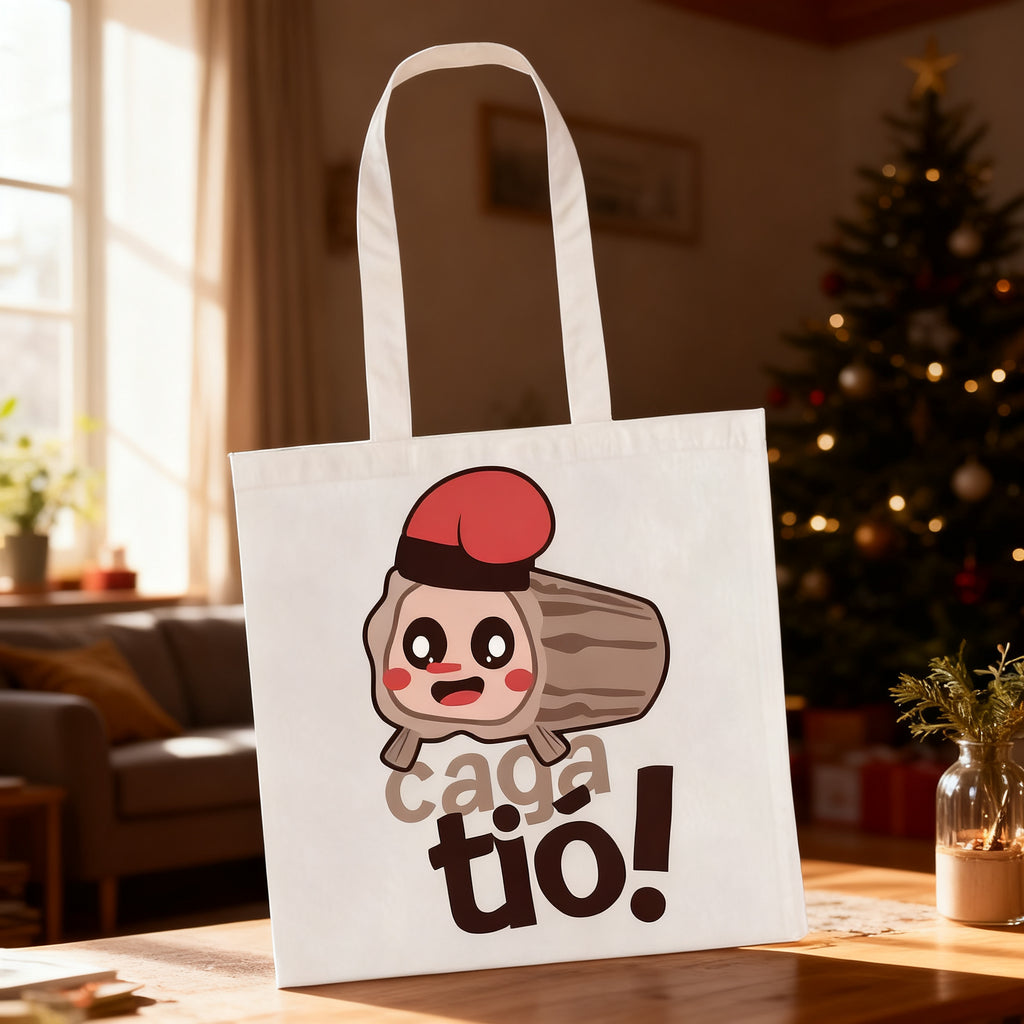 Bolsa Tela Tote Tio Nadal Navideña