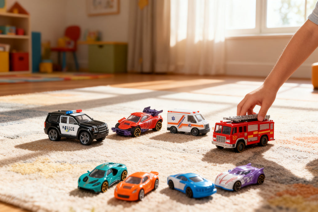 TEAMSTERZ Set 5 Coches de Metal