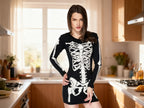 Vestido Disfraz Halloween Esqueleto