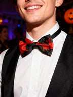 Corbata de Halloween con Diseño de Manchas de Sangre