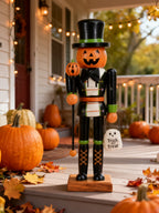 Figura Decorativa Cascanueces Calabaza Halloween