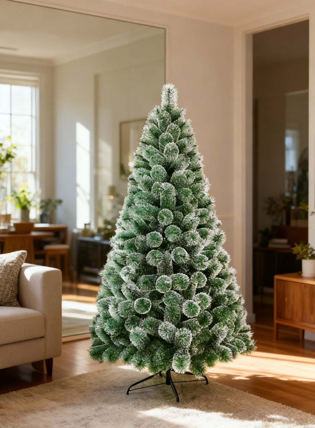 Arbol Navidad Nevado 180cm 210T
