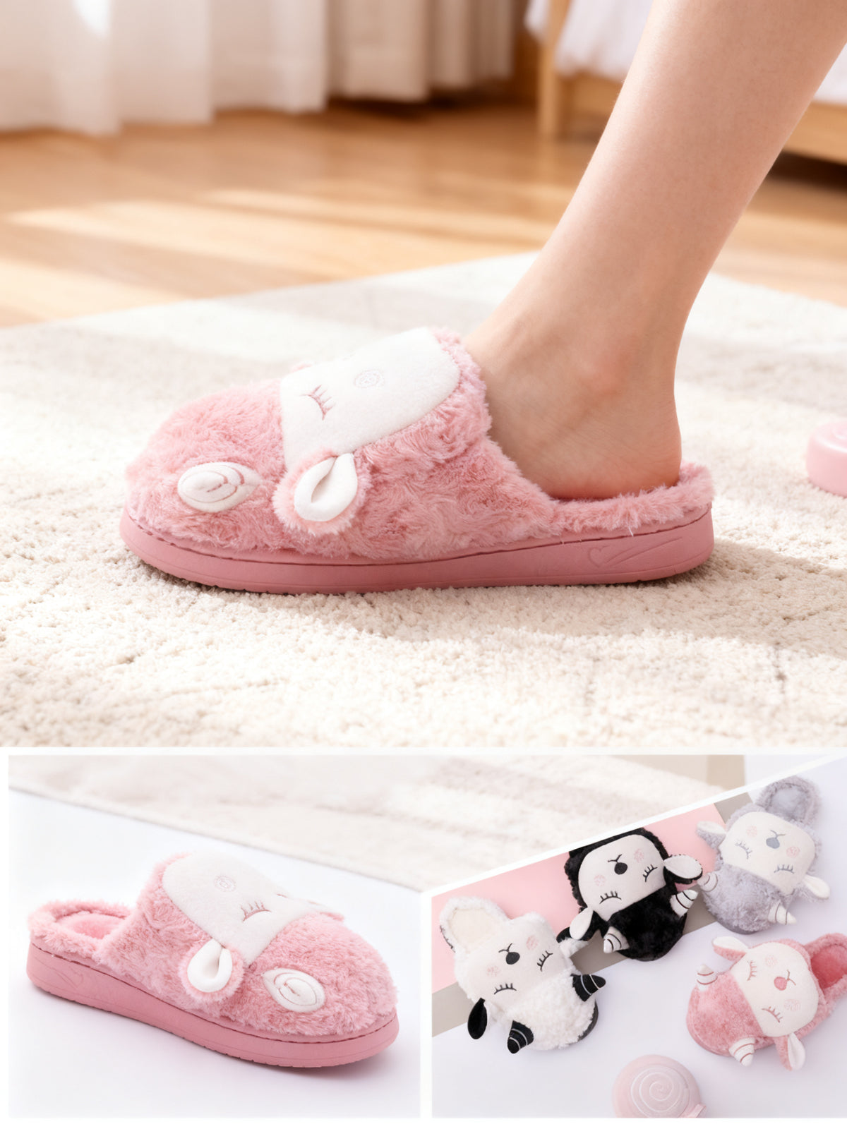 Zapatillas de Algodón Mujer ST5896