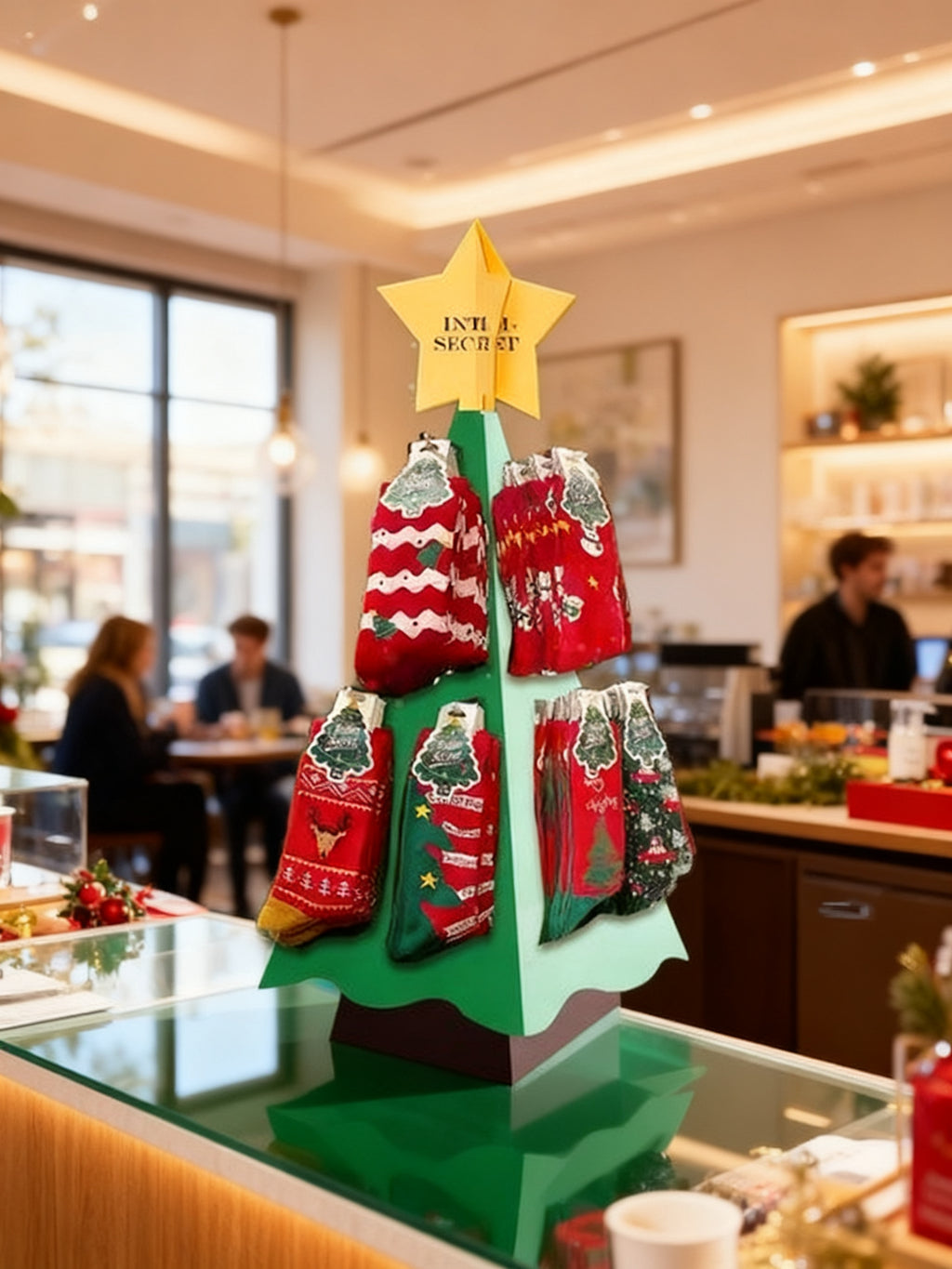 Expositor Regalo Calcetines Navidad