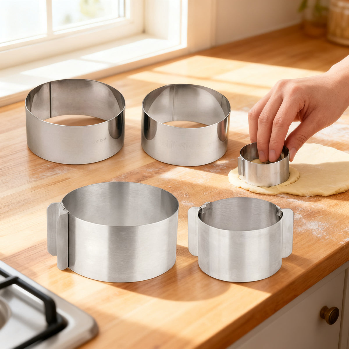 ARO INOX PULIDO 10 CM ALTURA 4,5 CM