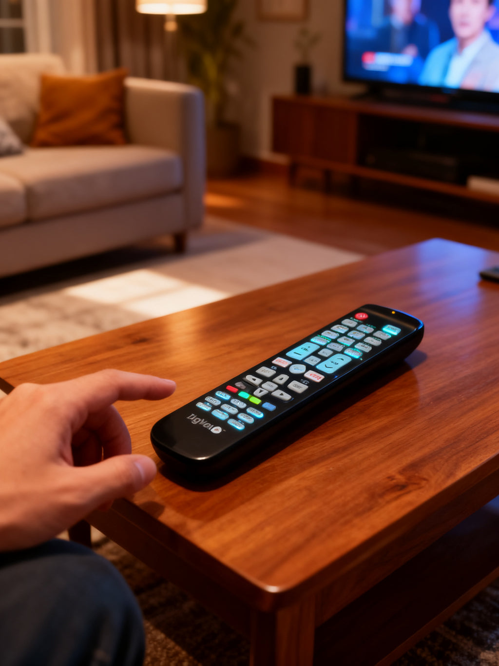 Mando TV Universal con LED 15 en 1 UN-47