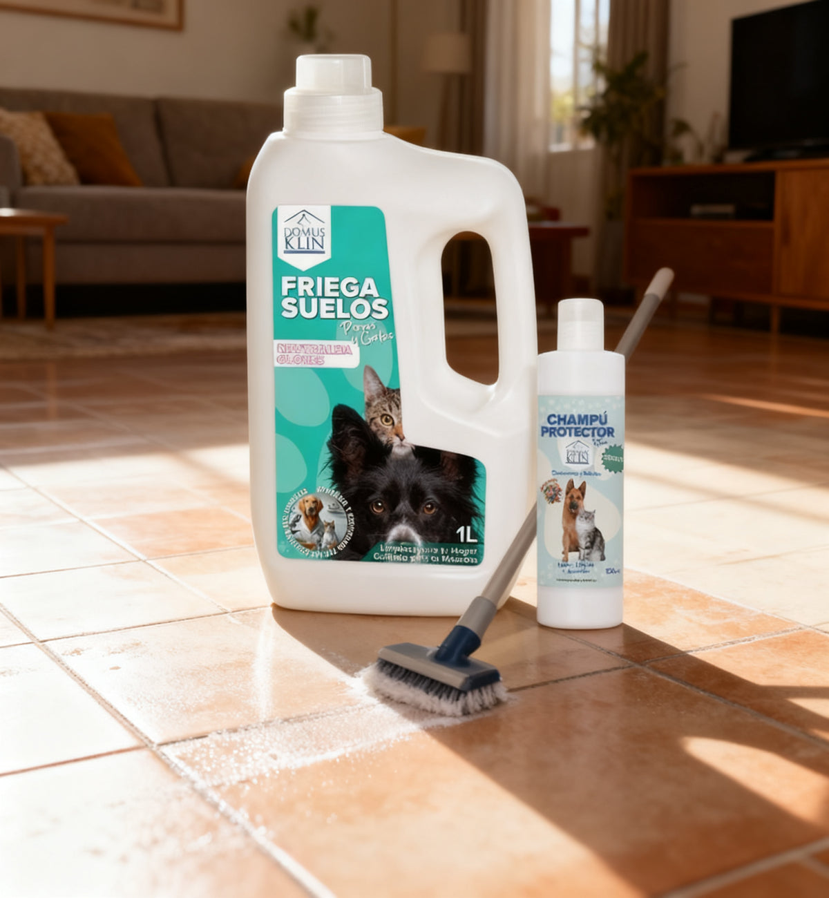 Set Domus Klin: Friega Suelos + Champú Protector Gratis