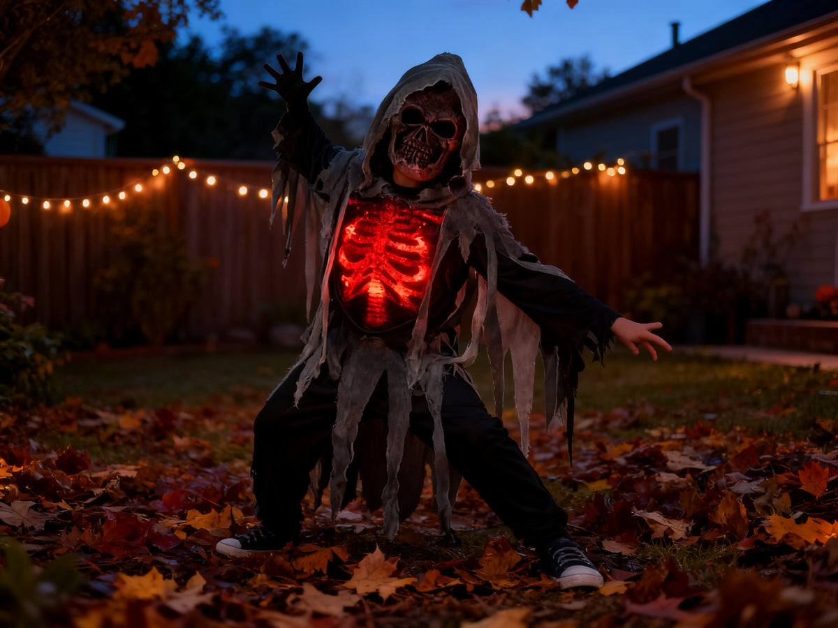 Nino Mono de Fantasma Cara Roja 10-12 Años