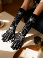 Guantes de Halloween con Telarañas