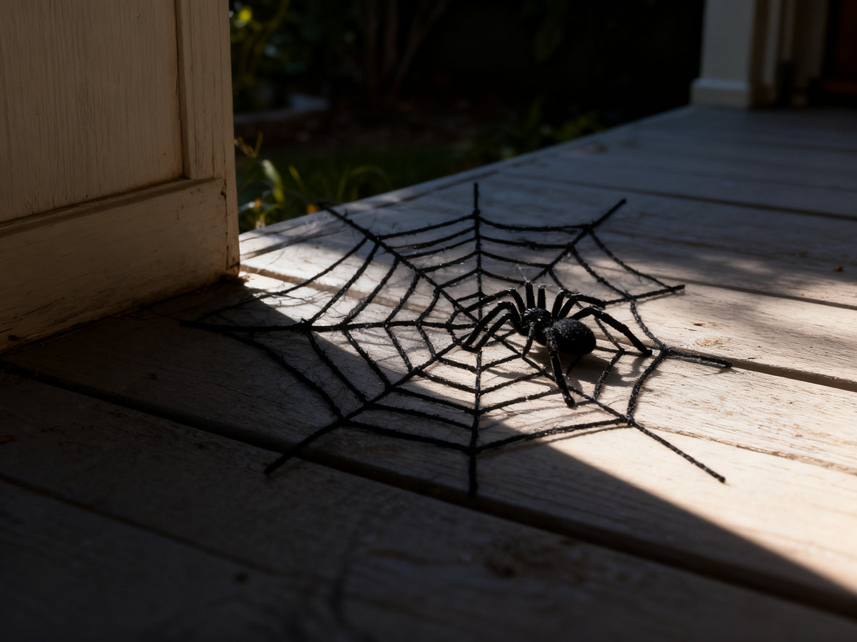 Decoración de Telaraña Negra para Halloween