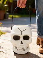 CALAVERA DE HALLOWEEN CON GYPSOPHILA (1 PIEZA)