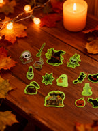 Calcomanias Luminosas de Gelatina para Halloween
