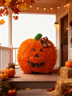 Calabaza Grande de Halloween con Mango Verde